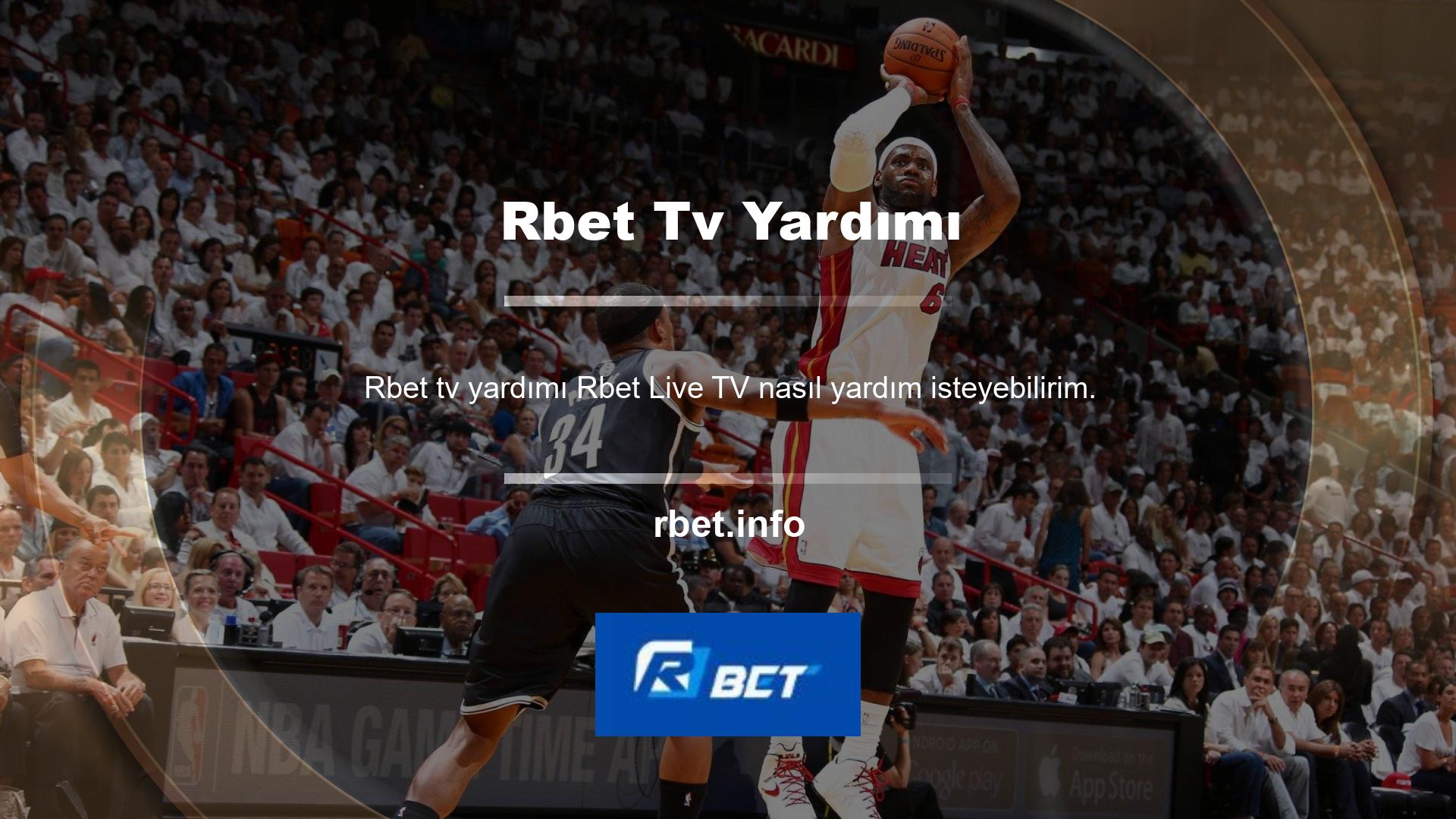 Rbet bahis sitesi, Bahis Konularında Rbet Live TV'nin birkaç istisnası dışında bir başyapıt olarak tanımlanır ve kullanıcılarına canlı TV Hizmeti Seçenek Kartı sunar